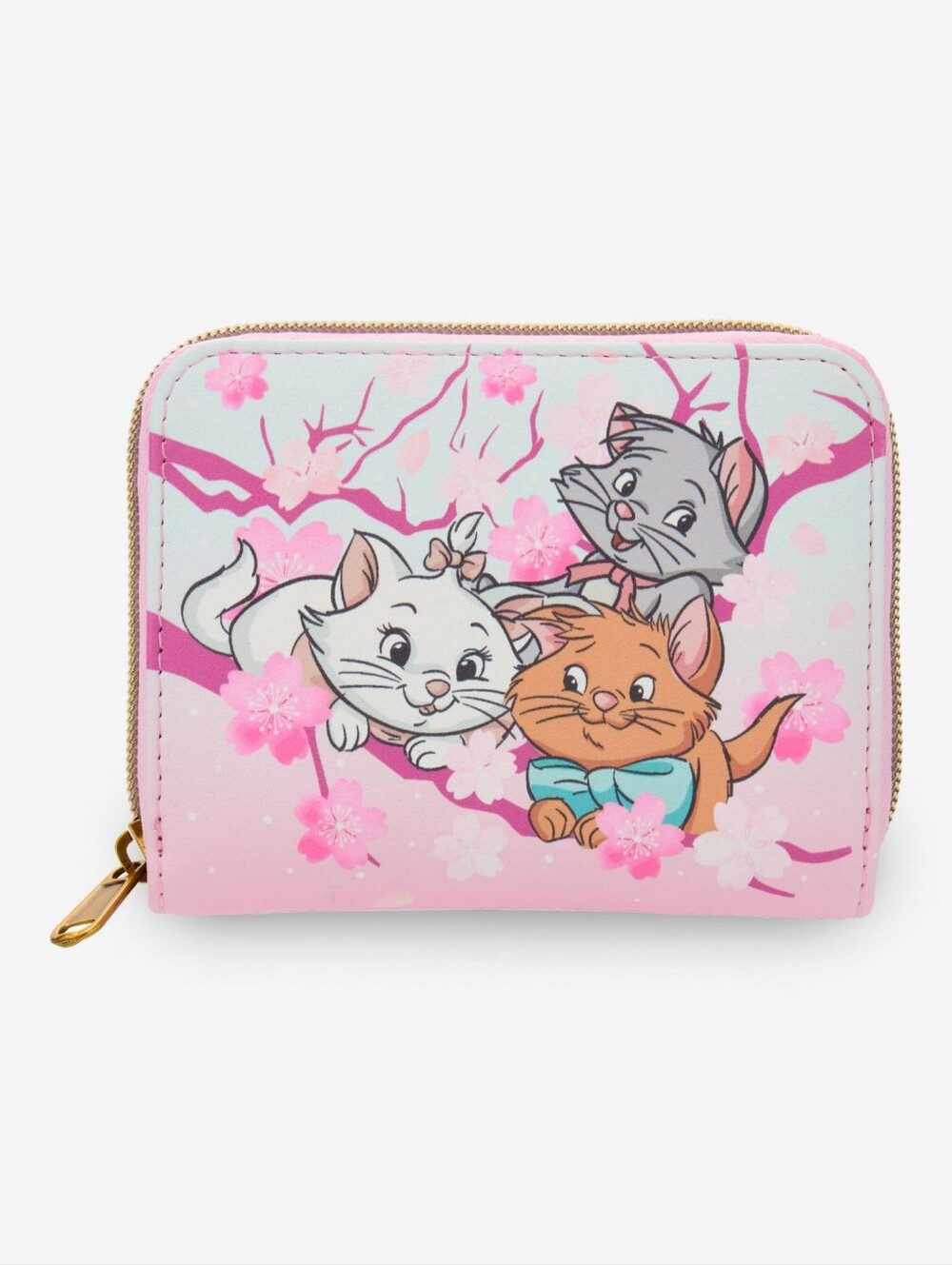 Loungefly Disney Pink Disney Aristocats Cherry Blossom Zip Wallet NWT